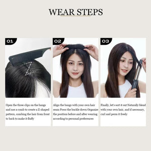 Top Hair Extension Pieces For Women Real Hair Without Bangs Lace Base Premium Remy Toppers  - Wigtrends