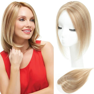 Top Hair Extension Pieces For Women Real Hair Without Bangs Lace Base Premium Remy Toppers  - Wigtrends