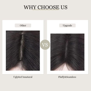 Top Hair Extension Pieces For Women Real Hair Without Bangs Lace Base Premium Remy Toppers  - Wigtrends