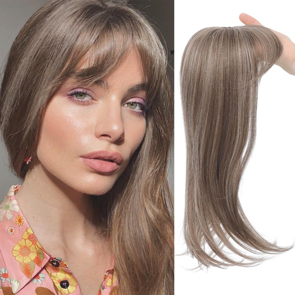 Topper Clip in Bangs 3D 360° Cover Hair Toppers for Women with Thinning Hair Pieces - Wigtrends