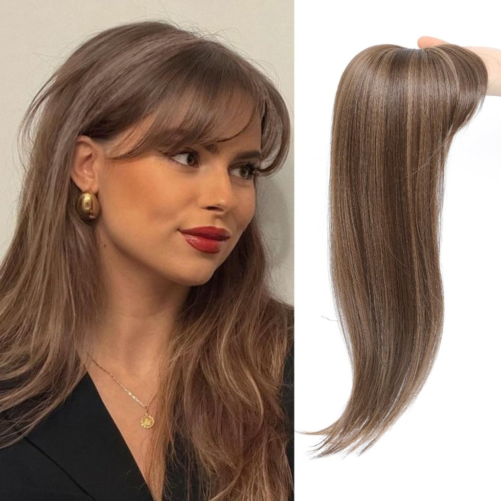 Topper Clip in Bangs 3D 360° Cover Hair Toppers for Women with Thinning Hair Pieces - Wigtrends