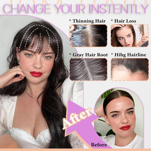 Topper Clip in Bangs 3D 360° Cover Hair Toppers for Women with Thinning Hair Pieces - Wigtrends