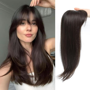 Topper Clip in Bangs 3D 360° Cover Hair Toppers for Women with Thinning Hair Pieces - Wigtrends