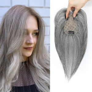 Toppers for Women Real Human Hair with Thinning Hair Clip in Bangs Pieces - Wigtrends