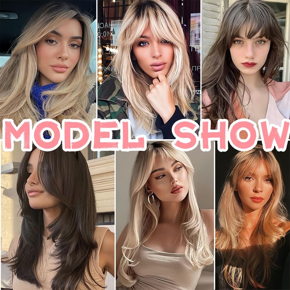 Toppers for Women Real Human Hair with Thinning Hair Clip in Bangs Pieces - Wigtrends