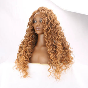 Trendy Long Deep Curly Wig with Natural Hairline - Wigtrends