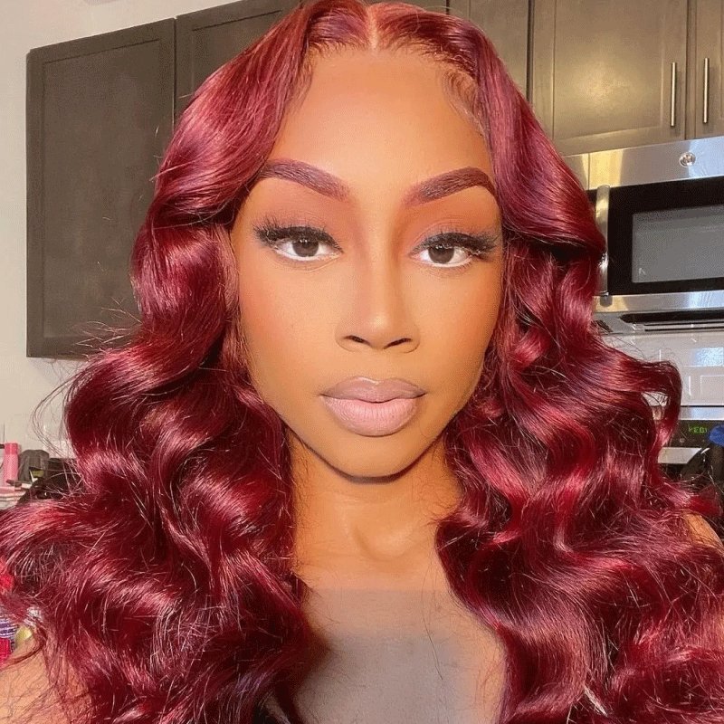 Unique Loose Wave Human Hair Long Lace Front Wig - Wigtrends