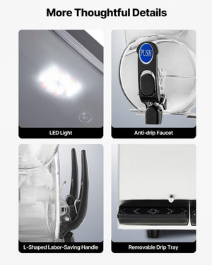 VEVOR Slushy Machine, 15Lx2 Double Tank Commercial Margarita Machine, 120 Cups Stainless Steel Margarita Smoothie Frozen Drink Machine, Slushie Machine for Home Party Restaurants Cafe Bars - Wigtrends