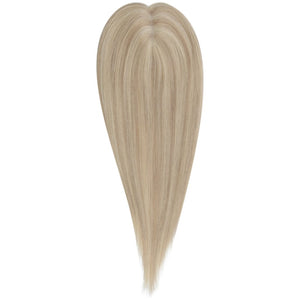 Virgin Hair Piece Topper Highlight Blonde Straight Wigs Hair Piece - Wigtrends