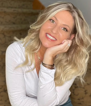 WHITE BLONDE BALAYAGE WAVY SYNTHETIC LACE FRONT WIG - Wigtrends