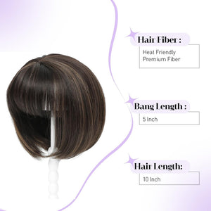 Wigs Hair Topper for Women Short Bob Hair Pieces for Women with Thinning Hair - Wigtrends