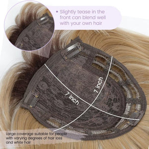 Wigs Hair Topper for Women Short Bob Hair Pieces for Women with Thinning Hair - Wigtrends