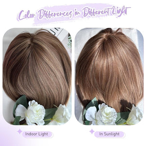 Wigs Hair Topper for Women Short Bob Hair Pieces for Women with Thinning Hair - Wigtrends