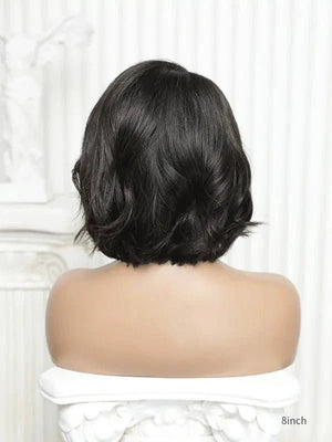 Wigstrends 8 - inch Bob Human Hair Fake Scalp HD Lace Wig - Wigtrends