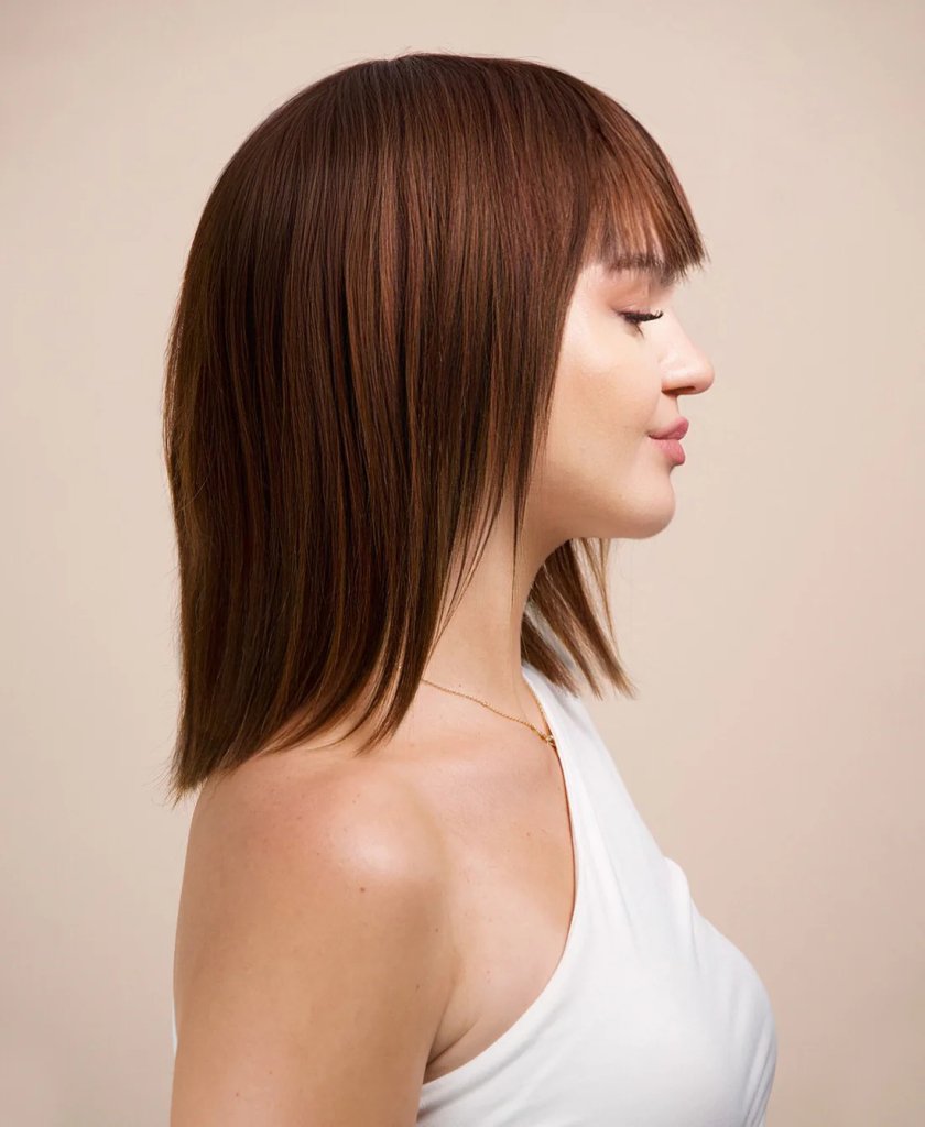 Wigstrends Bob Head Real Hair Lace Wig Short Breathable Lightweight - Wigtrends