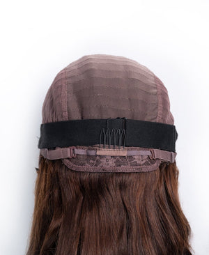 Wigstrends bouncy curls human wig - 18" brown ombre - Wigtrends