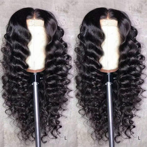 Wigstrends Curls Loose Closure HD Lace Human Hair Wigs - Wigtrends