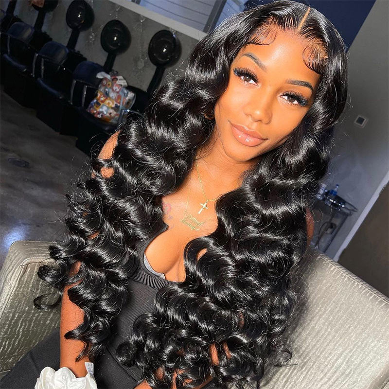 Wigstrends Curls Loose Closure HD Lace Human Hair Wigs - Wigtrends