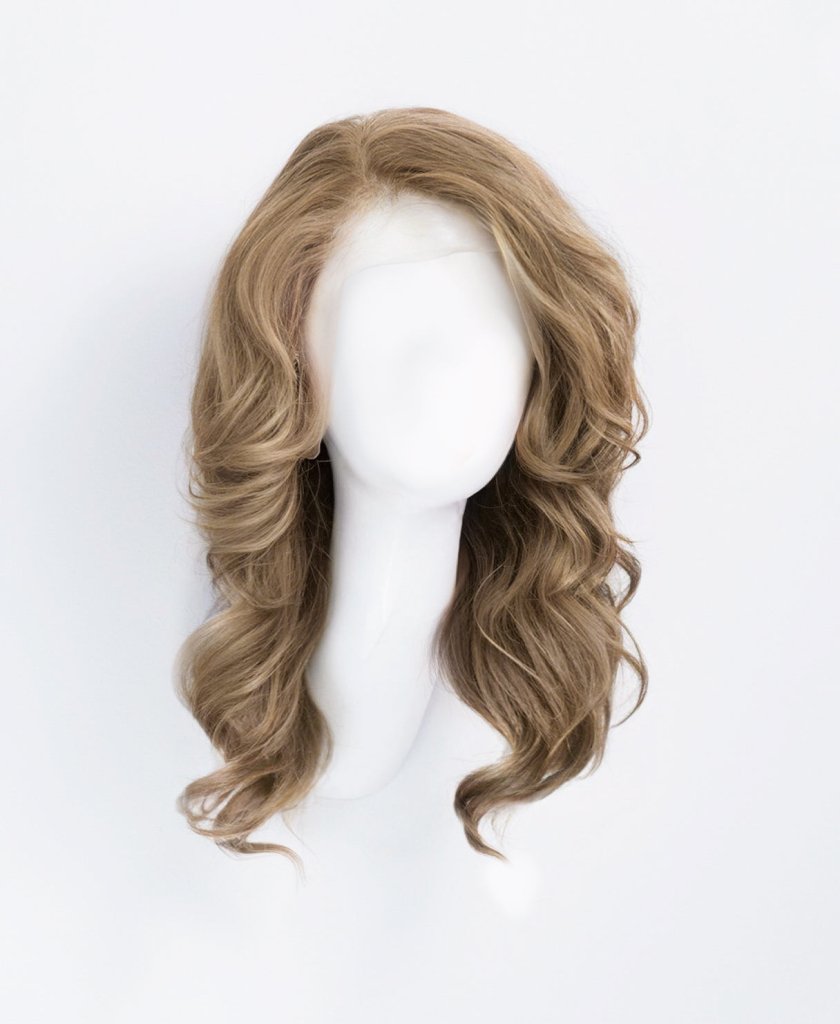Wigstrends front lace human hair wig - 14" ash blonde - Wigtrends
