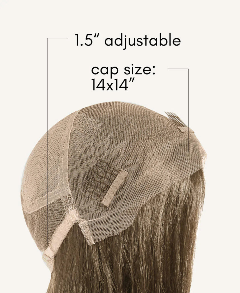 Wigstrends front lace human hair wig - 14" ash blonde - Wigtrends