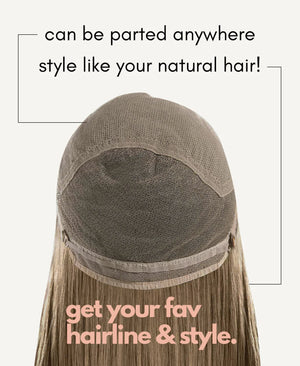 Wigstrends front lace human hair wig - 14" ash blonde - Wigtrends