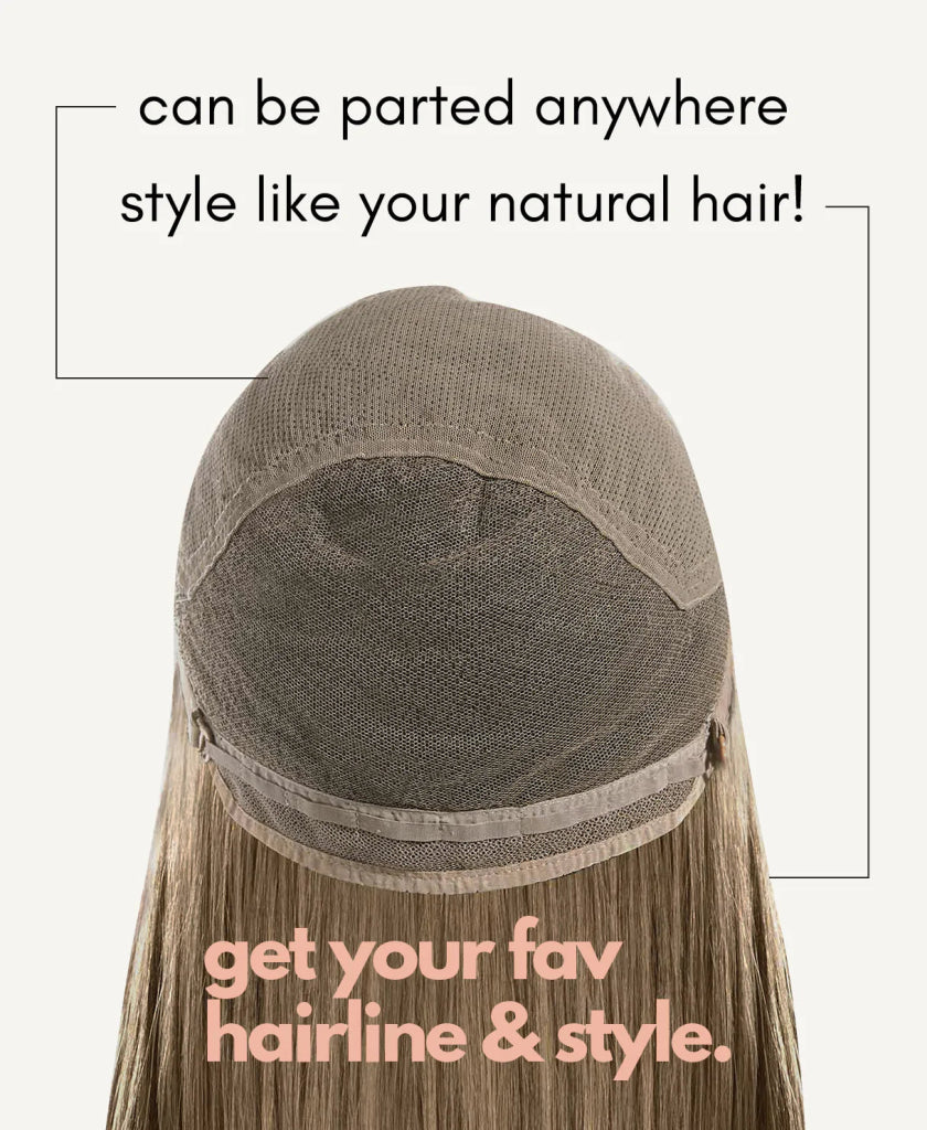 Wigstrends front lace human hair wig - 14" ash blonde - Wigtrends