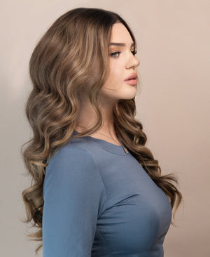 Wigstrends front lace human hair wig - 20" ash blonde - Wigtrends