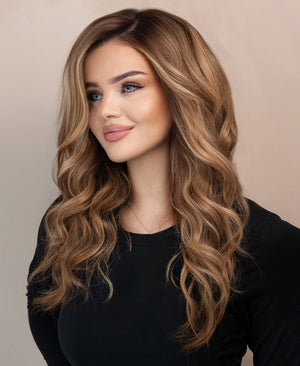 Wigstrends front lace human wig - 20" dark blonde balayage - Wigtrends