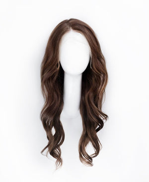Wigstrends front lace human wig - 20" medium brown - Wigtrends