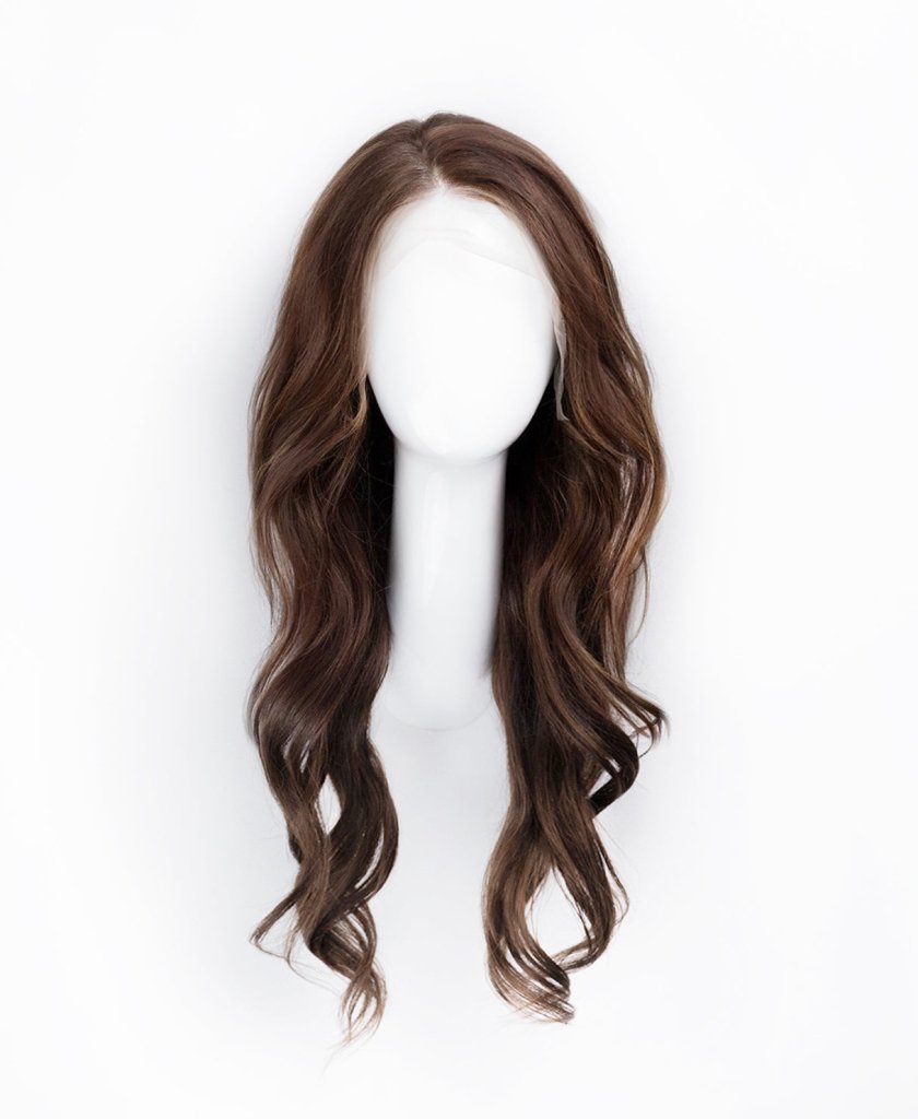 Wigstrends front lace human wig - 20" medium brown - Wigtrends