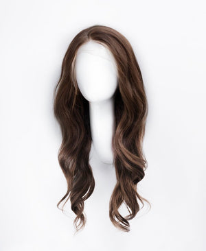 Wigstrends front lace human wig - 20" medium brown - Wigtrends