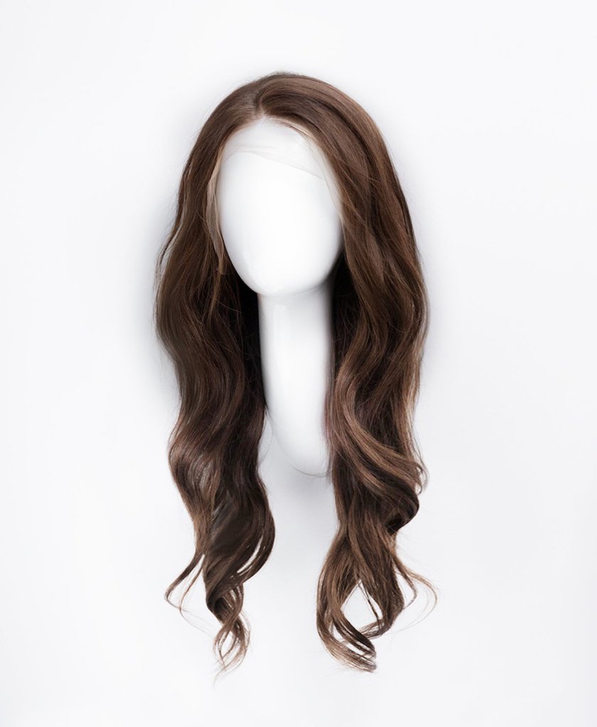 Wigstrends front lace human wig - 20" medium brown - Wigtrends