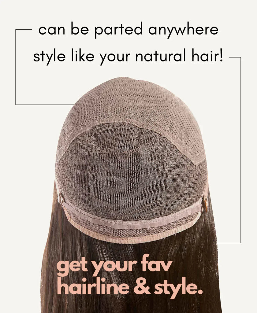 Wigstrends front lace human wig - 20" medium brown - Wigtrends