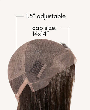 Wigstrends front lace human wig - 20" medium brown - Wigtrends