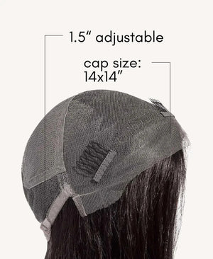 Wigstrends front lace human wig - 20" natural black - Wigtrends