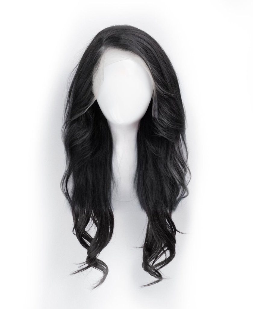Wigstrends front lace human wig - 20" natural black - Wigtrends
