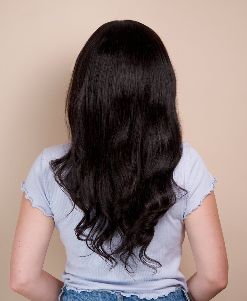 Wigstrends front lace human wig - 20" natural black - Wigtrends