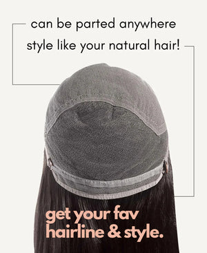 Wigstrends front lace human wig - 20" natural black - Wigtrends