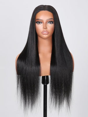 wigstrends Glueless Lace Black Straight Human Hair Wigs - Wigtrends