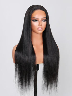 wigstrends Glueless Lace Black Straight Human Hair Wigs - Wigtrends