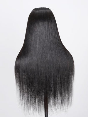 wigstrends Glueless Lace Black Straight Human Hair Wigs - Wigtrends