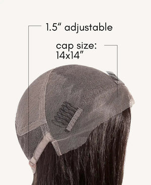 Wigstrends human hair lace wigs - 20" chocolate brown - Wigtrends