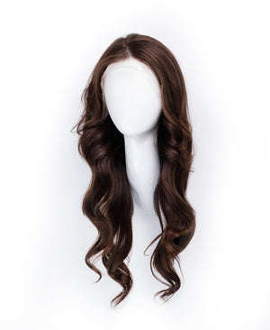 Wigstrends human hair lace wigs - 20" chocolate brown - Wigtrends