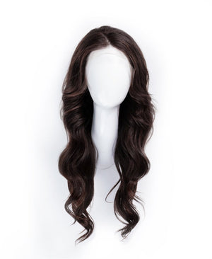 Wigstrends human hair lace wigs - 20" chocolate brown - Wigtrends