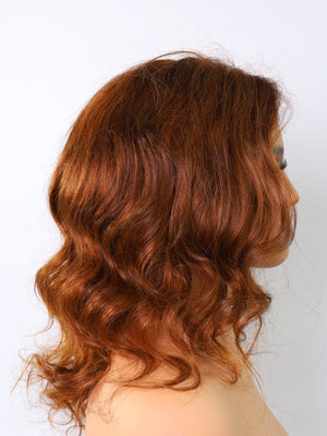 Wigstrends Layered Cut Short Wave Bob Glueless Lace Wig 100% Human Hair - Wigtrends