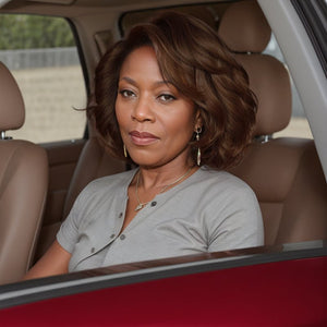 Wigstrends Layered Cut Short Wave Bob Glueless Lace Wig 100% Human Hair - Wigtrends