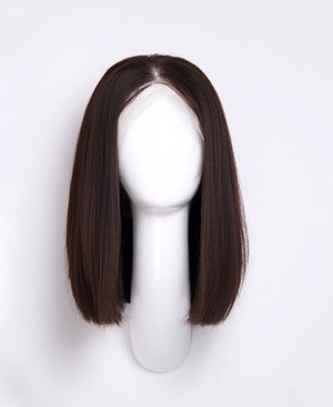 Wigstrends long bob human wig - 12" natural black - Wigtrends