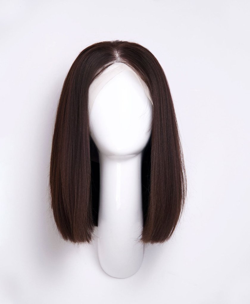 Wigstrends long bob human wig - 12" natural black - Wigtrends