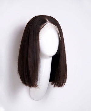 Wigstrends long bob human wig - 12" natural black - Wigtrends