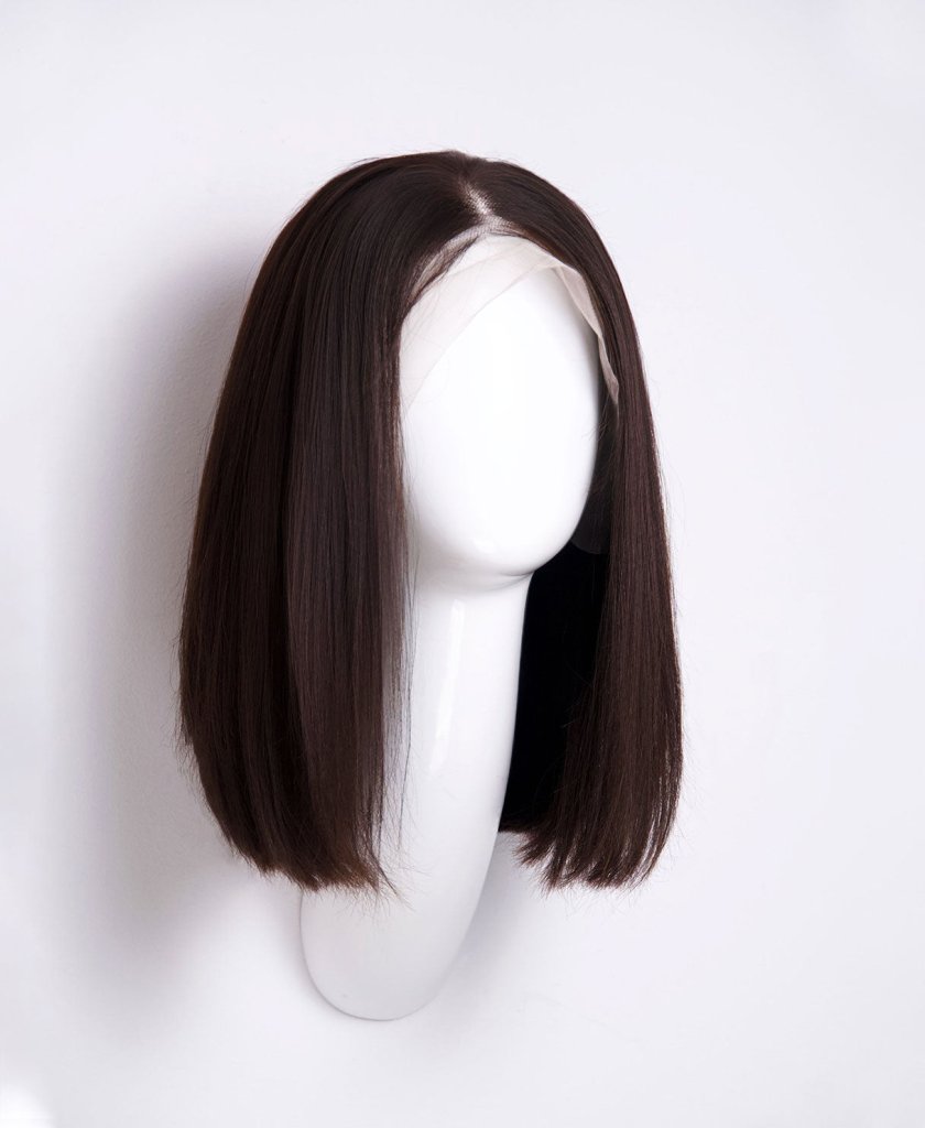 Wigstrends long bob human wig - 12" natural black - Wigtrends